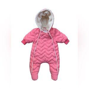 Urban Republic Size 6 Months Pink Sherpa Snowsuit Bunting